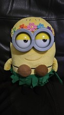 Dispicabe Me Minions Hula Dancer Rare Plush White House Leisure Rare Toy
