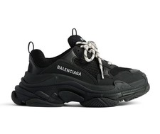 BALENCIAGA MEN'S TRIPLE S TRAINERS IN BLACK UK 9 EU 43 RRP £785 XG70