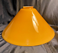 12-inch SHADE  VIANNE  Butterscotch Hanging  "Coolie"  CEILING FAN PENDANT 2.25"