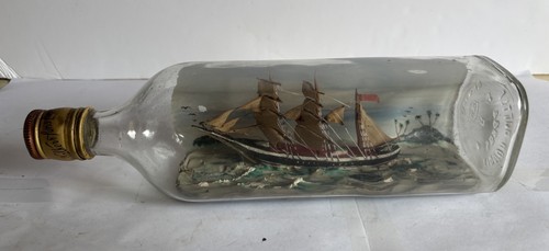 Vintage ship bottle with - vintage, in