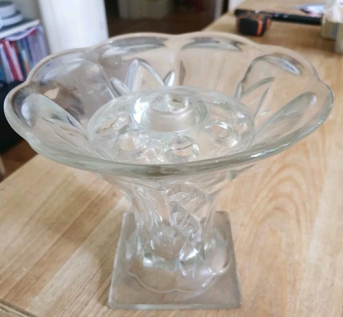 Vintage pressed glass posy - vintage,