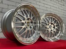 4X 17 inch LM style deep dish alloy wheels Silver for BMW E32 E34 E36 E46