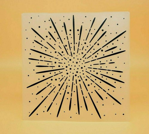 Fireworks effect embossing - fireworks,