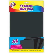 ARTBOX A4 Black Card 15 Sheets