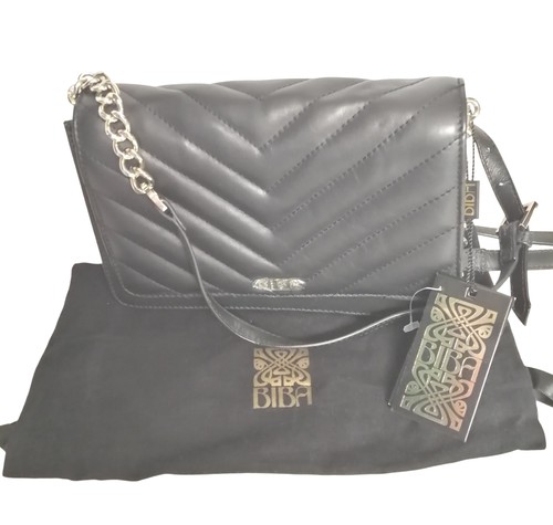Biba black quilted leather - biba,