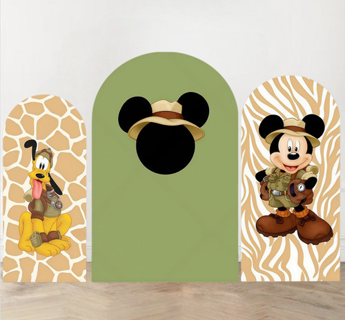 Safari mickey arch - mickey, backdrop