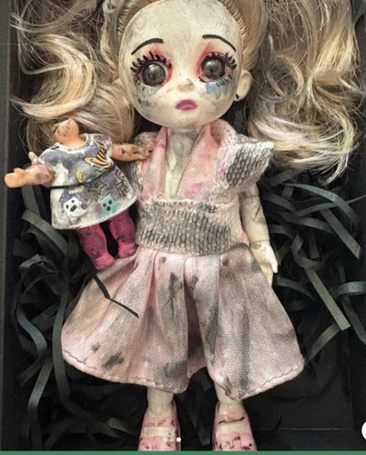 Ooak gothic horror custom art - ooak,