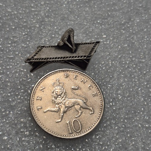 Vintage gymnast badge - vintage,