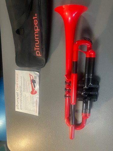 Trumpet red plastic - trumpet, case