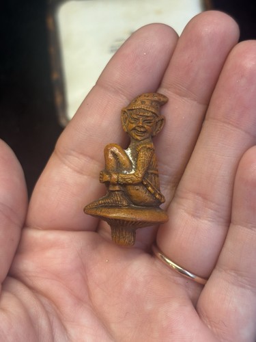 Vintage pixie elf mushroom - vintage,