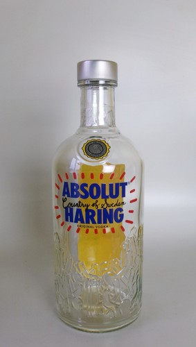 Absolut harling empty vodka - harling,