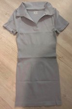 bluey-grey polo ribbed dress