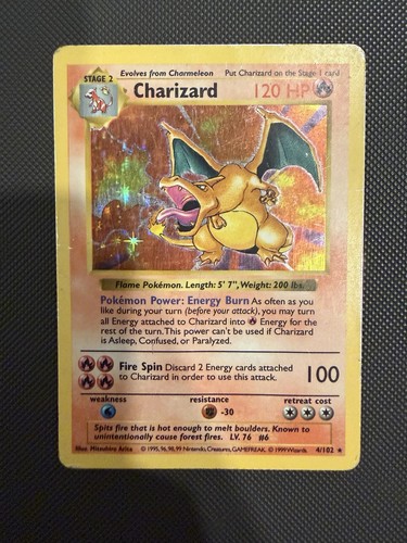 1999 pokemon charizard - charizard, holo