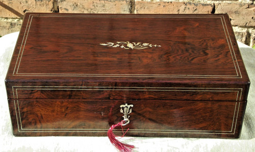 Rosewood writing slope - rosewood,