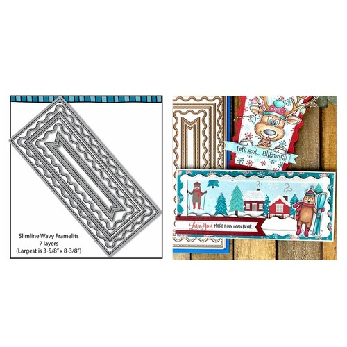 Wavy framelits slim line metal - slim,