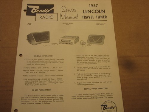 1957 lincoln bendix travel - lincoln,