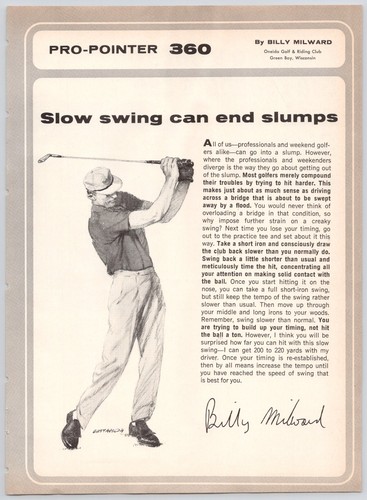 Slow swing can end slumps - slow,