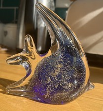 Vintage Heavy Glass Angelfish