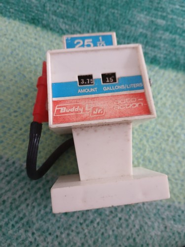 Vintage toy petrol pump - toy,