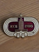 1980 Olympics Commerative Pin Badges