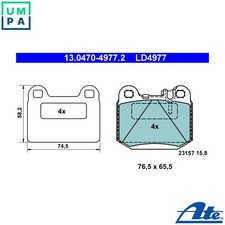 BRAKE PAD SET DISC BRAKE
