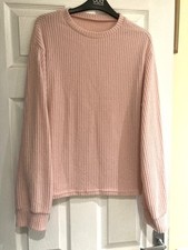PINK SOFT MARL LOUNGE TOP LARGE BNWOT