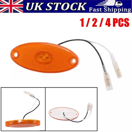 12v amber oval - oval, led