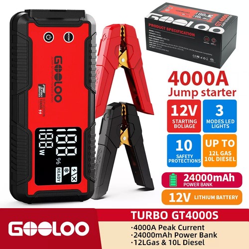 Gooloo gt4000s jump starter - jump,