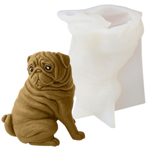 Cute pug dog - pet, candle
