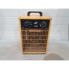 Kingavon IFH01-30 Industrial Electric Heater Black & Yellow Compact 240V 3000W