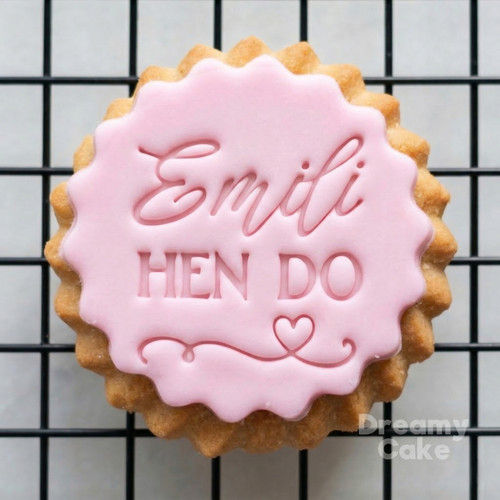 Custom hen cookie fondant - do",