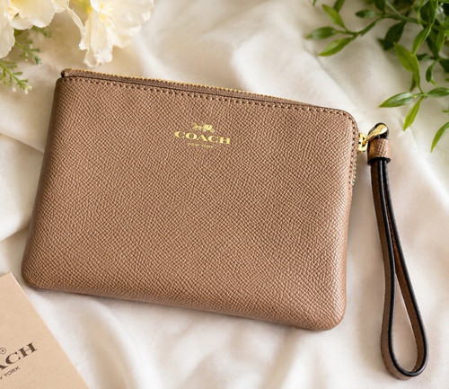 Coach corner zip - corner, wristlet