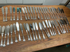 JOB LOT KINGS PATTERN FISH KNIFES X 80 FOR CATERING RESTAURANT CUTLERY