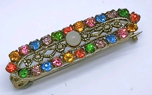 Vtg 1950s czech - glass, multi