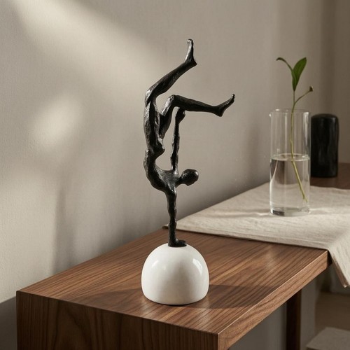 Inverted gymnast statue - inverted,
