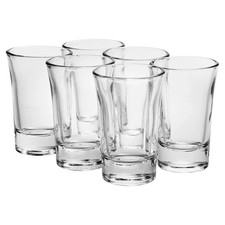 Set 6 Fluted Shot Glasses 40ml