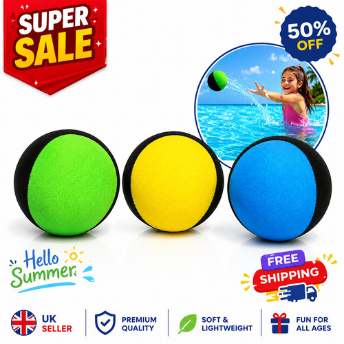 Water bouncing ball - water, beach