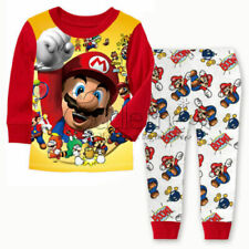 Super Mario Kids Boys Girls Pyjamas Set PJS Character Nightwear