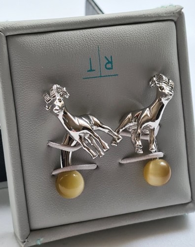 New tateossian cufflinks ram - tateossian,