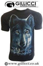 MENS WOMENS 3D PRINTED WILD SNOW WOLF ARCTIC SHORT SLEEVE ANIMAL TOP T SHIRT