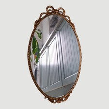 Vintage Mirror Ornate Gilt Bow
