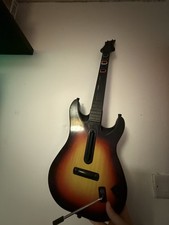 Untested Guitar Hero PlayStation 2 PS2 Sunburst Red Octane Wireless Guitar 