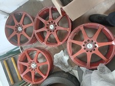 17" bk racing 7 spoke alloy wheels multi stud fitment (toyota mr2) 