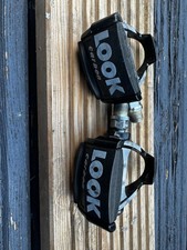 Look Carbon clipless pedals vintage road bike bicycle track TT time trial pista