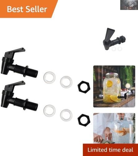 Reusable black water dispenser - black,