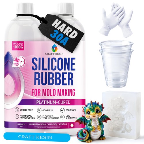 Craft resin 1000g - resin, silicone