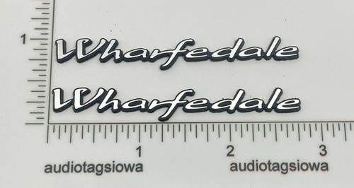 Wharfedale speaker badge pair - wharfedale,