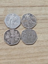 Extremely Rare 4×50p and Rare and Valuable Coins - 50 PENCES - 