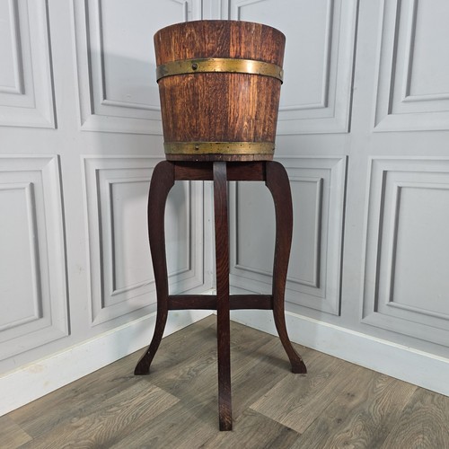 Antique jardiniere plant - plant, stand