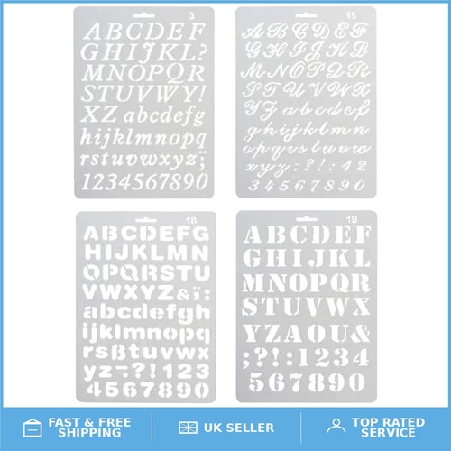 Alphabet stencil set - set,